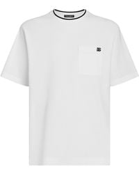 Dolce & Gabbana - Cotton Piqué T-Shirt - Lyst