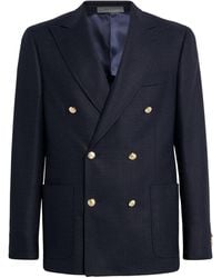 Corneliani - Virgin Wool Double-Breasted Blazer - Lyst