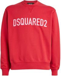 DSquared² - Cotton Logo Crew-neck Sweater - Lyst