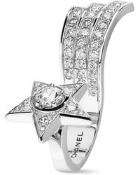 CHANEL - And Diamond Comète Ring - Lyst