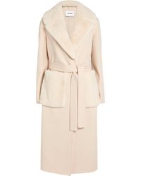 Yves Salomon - Cashmere-Wool Fox Fur-Trim Coat - Lyst