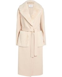 Yves Salomon - Cashmere-Wool Fox Fur-Trim Coat - Lyst