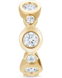 David Morris - And Diamond Triolette Oval Single Hoop Earring - Lyst
