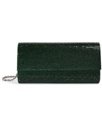 Judith Leiber - Satin Crystal-Embellished Perry Clutch Bag - Lyst
