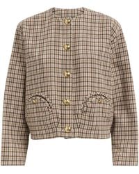 Blazé Milano - Virgin Wool-Cashmere Check Altai Jacket - Lyst