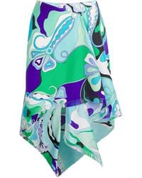 Emilio Pucci - Silk Printed Mini Skirt - Lyst