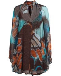 STAUD - Chiffon Printed Esther Blouse - Lyst