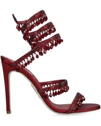 Rene Caovilla - Satin Chandelier Heeled Sandals 105 - Lyst