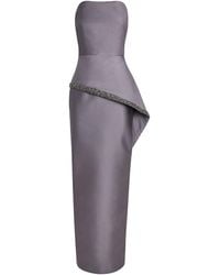 Roland Mouret - Taffeta Crystal-Embellished Gown - Lyst