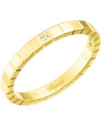 Chopard - Yellow And Diamond Ice Cube Pure Ring - Lyst