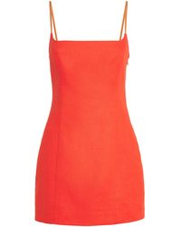 SIR. - Linen Panettone Mini Dress - Lyst