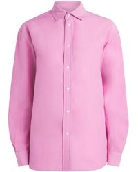 Polo Ralph Lauren - Cotton-Silk Relaxed-Fit Shirt - Lyst