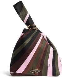 PUCCI - Silk Iride Top-Handle Bag - Lyst