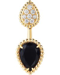 Boucheron - Diamond And Onyx Serpent Bohème Stud Earring - Lyst
