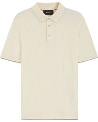 BOSS - Silk-Cotton Polo Shirt - Lyst