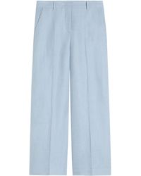 Weekend by Maxmara - Linen Wide-Leg Trousers - Lyst