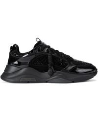 Kurt Geiger - Leather Embellished Rosyton Sneakers - Lyst