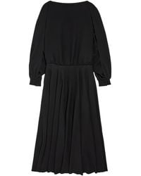 Balenciaga - Silk-Wool Balloon Maxi Dress - Lyst