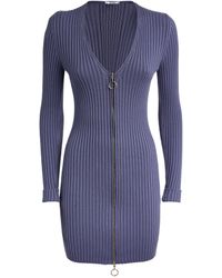 Wolford - Virgin Wool-cotton Ribbed Dress - Lyst