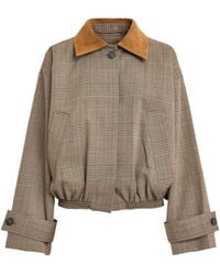 Rohe - Virgin Wool Suede-Collar Blouson Jacket - Lyst