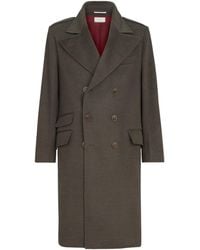Brunello Cucinelli - Virgin Wool Water-Resistant Coat - Lyst