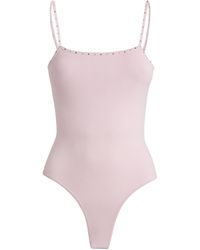Sandro Embellished Bodysuit - Purple
