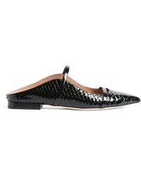 Malone Souliers - Embossed Leather Maureen Mules - Lyst