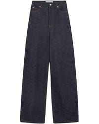 Loewe - High-Waist Wide-Leg Jeans - Lyst