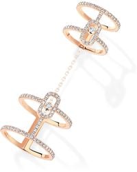 Messika - Move Uno And Diamond Double Ring - Lyst