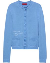 MAX&Co. - Cotton Embroidered Cardigan - Lyst