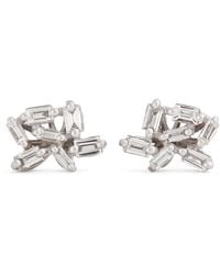 Suzanne Kalan - And Diamond Classic Cluster Stud Earrings - Lyst