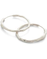 Monica Vinader - Medium Sterling Siren Muse Hoop Earrings - Lyst