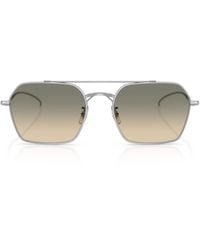 Oliver Peoples - Titanium Tk-15 Square Sunglasses - Lyst