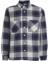 Wax London - Beatnik Check Whiting Overshirt - Lyst