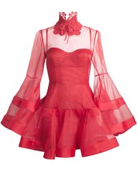 Zimmermann - Silk Rebellion Lantern Mini Dress - Lyst