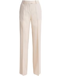 Etro - Wool Wide-Leg Trousers - Lyst