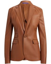 Ralph Lauren - Parker Leather Blazer - Lyst
