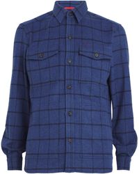 Isaia - Wool-Cashmere Overshirt - Lyst