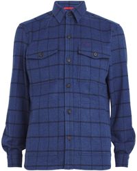Isaia - Wool-Cashmere Overshirt - Lyst