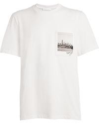 Helmut Lang - Cotton Postcard T-Shirt - Lyst