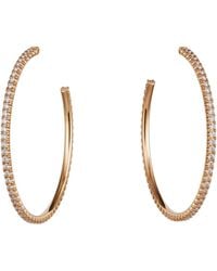 Cartier - Large Rose Gold And Diamond Étincelle De Hoop Earrings - Lyst