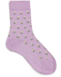 FALKE - Floral Cotton Touch Socks - Lyst