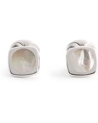 Deakin & Francis - Sterling And Mother-Of-Pearl Cushion Cufflinks - Lyst
