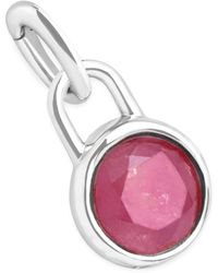 Astrid & Miyu - Rhodium-Plated October Birthstone Charm - Lyst
