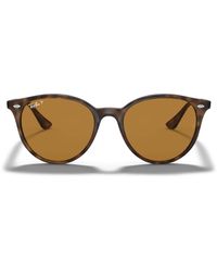 Ray-Ban - Tortoiseshell Phantos Round Sunglasses - Lyst