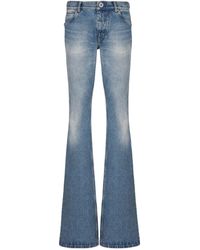 Balmain - Vintage Denim Bootcut Jeans - Lyst