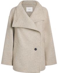 JOSEPH - Virgin Wool-Blend Funnel-Neck Isaia Coat - Lyst