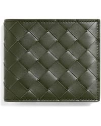 Bottega Veneta - Leather Intrecciato Bifold Wallet - Lyst