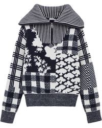 Loewe - X Cosima Von Bonin Jacquard Zip-Up Sweater - Lyst