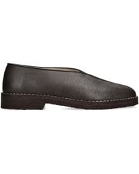 Lemaire - Leather Piped Slippers - Lyst